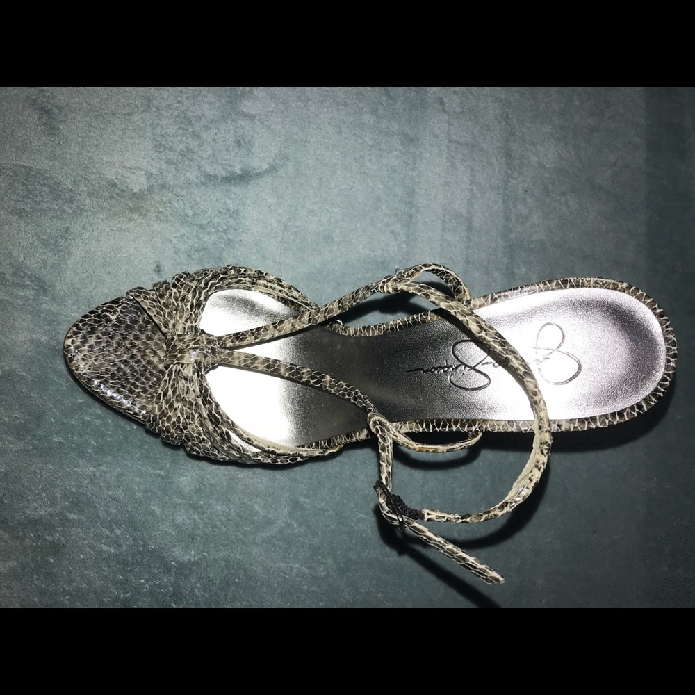 Jessica Simpson Strappy Python Heels - Picture 4 of 7